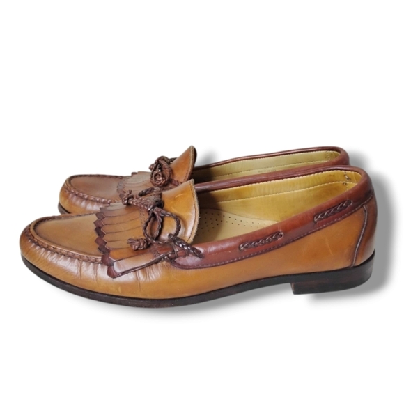 Allen Edmonds Woodstock Kiltie Tassel Loafers Men’s 11AA Vintage Made in USA - Picture 1 of 9